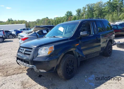 2006 Honda Pilot Ex-L из США, поврежденный, VIN 2HKYF18506H534022